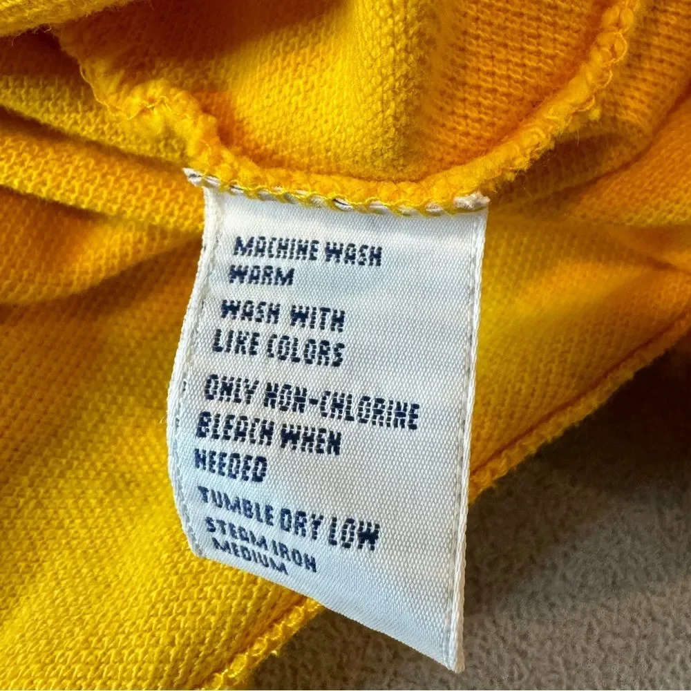 VintagePolo by Ralph Lauren polo shirt, yellow with royal blue horse Sz XXL mens - Picture 11 of 12